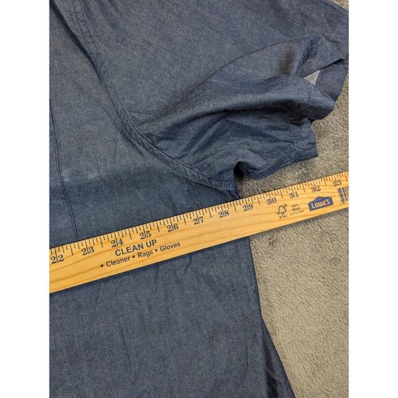 Dubinik Shirt Blue Men's Customized Version Button Down 3XL size XXXL - Picture 4 of 9